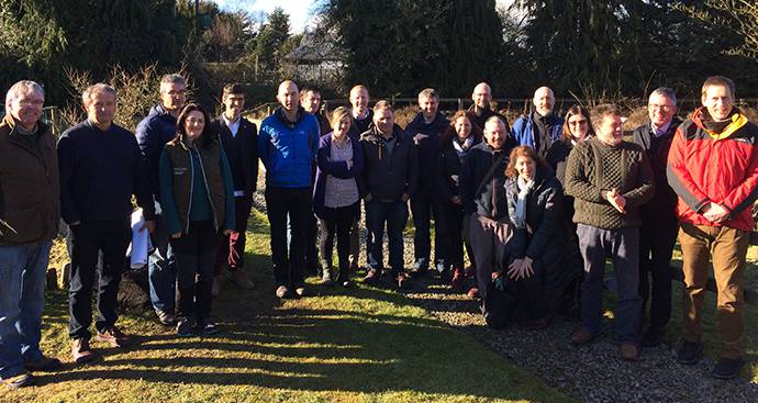 Curlew Task Force group photo after meeting at IPCC Lullymore