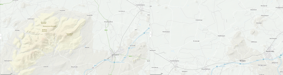 Laois and Kildare Map