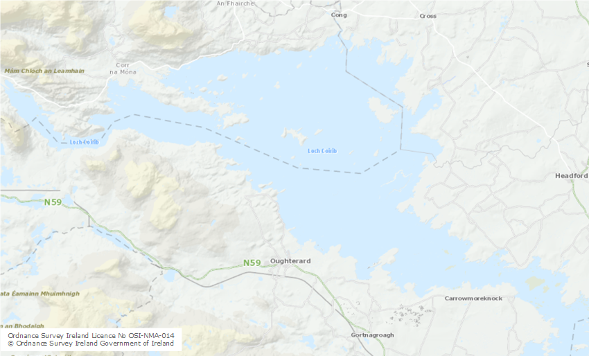 North Lough Corrib Map