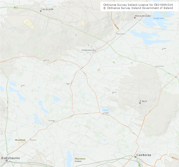 North Roscommon and East Mayo Map