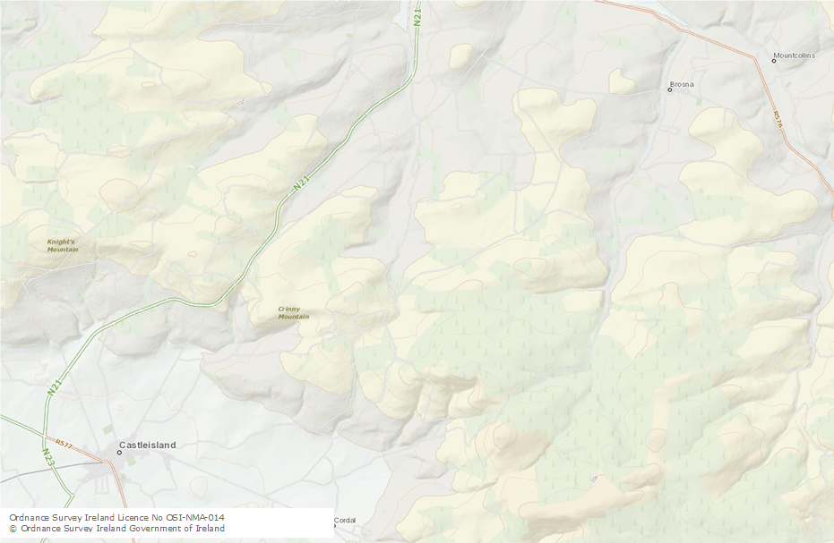 Stack's Mountains Area Map