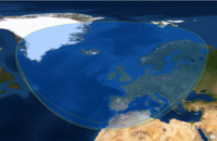 Fulmar maximum foraging range by EDM for NPWS